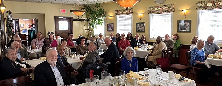 Attendees of the 2023 UCHS Annual Luncheon gathered for group photo during the event.