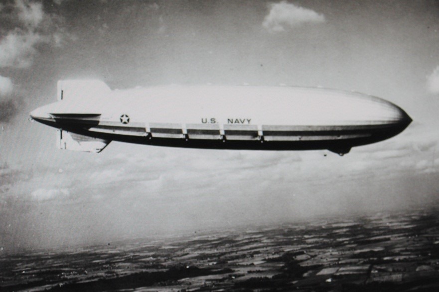 The Hindenburg disaster at Lakehurst Naval Air Station in 1937.