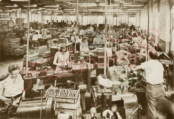 Singer Manufacturing Company Needle Room Department 26 in Elizabethport.