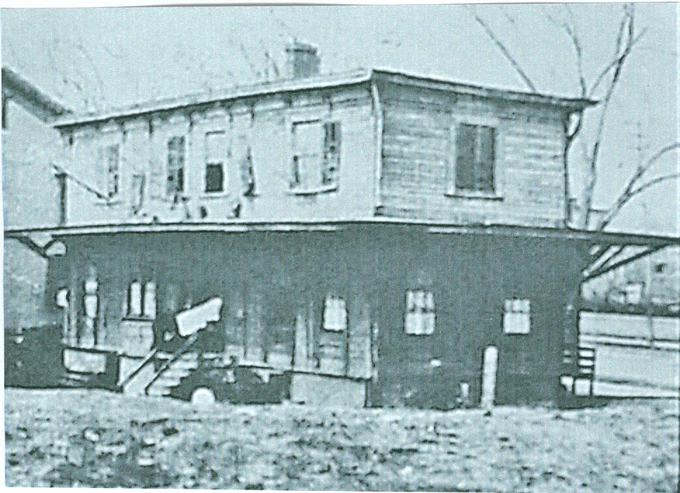 The old Roselle station of the Central Railroad of New Jersey after being moved to Westfield Avenue