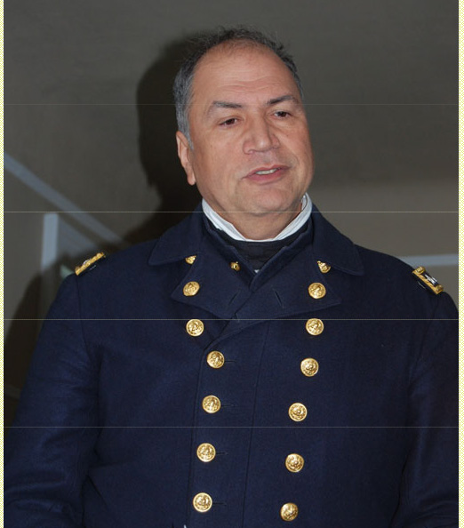 Bruce Tucker portraying Admiral David Glasgow Farragut during a Union County Historical Society program at the Hanson House