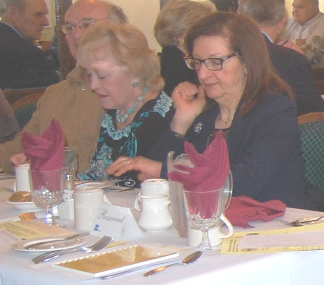 Attendees seated at the Union County Historical Society anniversary dinner at the Garden Restaurant in Elizabeth, New Jersey