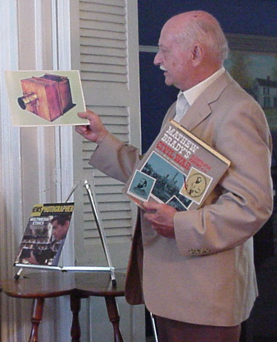 Walter Boright presenting a program on the Governors of Union County at a Union County Historical Society meeting