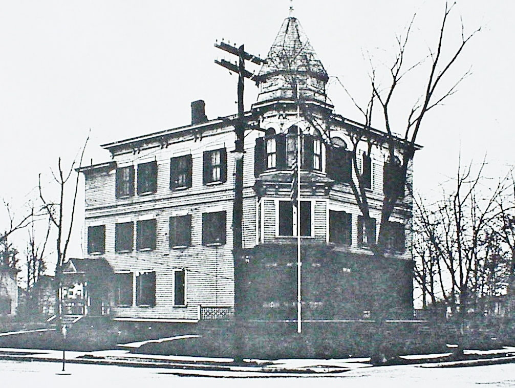 Tiernan Building at the southwest corner of Chestnut Street and First Avenue in Roselle, New Jersey, built circa 1870