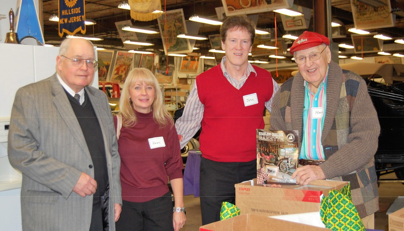 Herb Singe and members of the Union County Historical Society at the Museum of Antiques during the December 2016 holiday meeting.