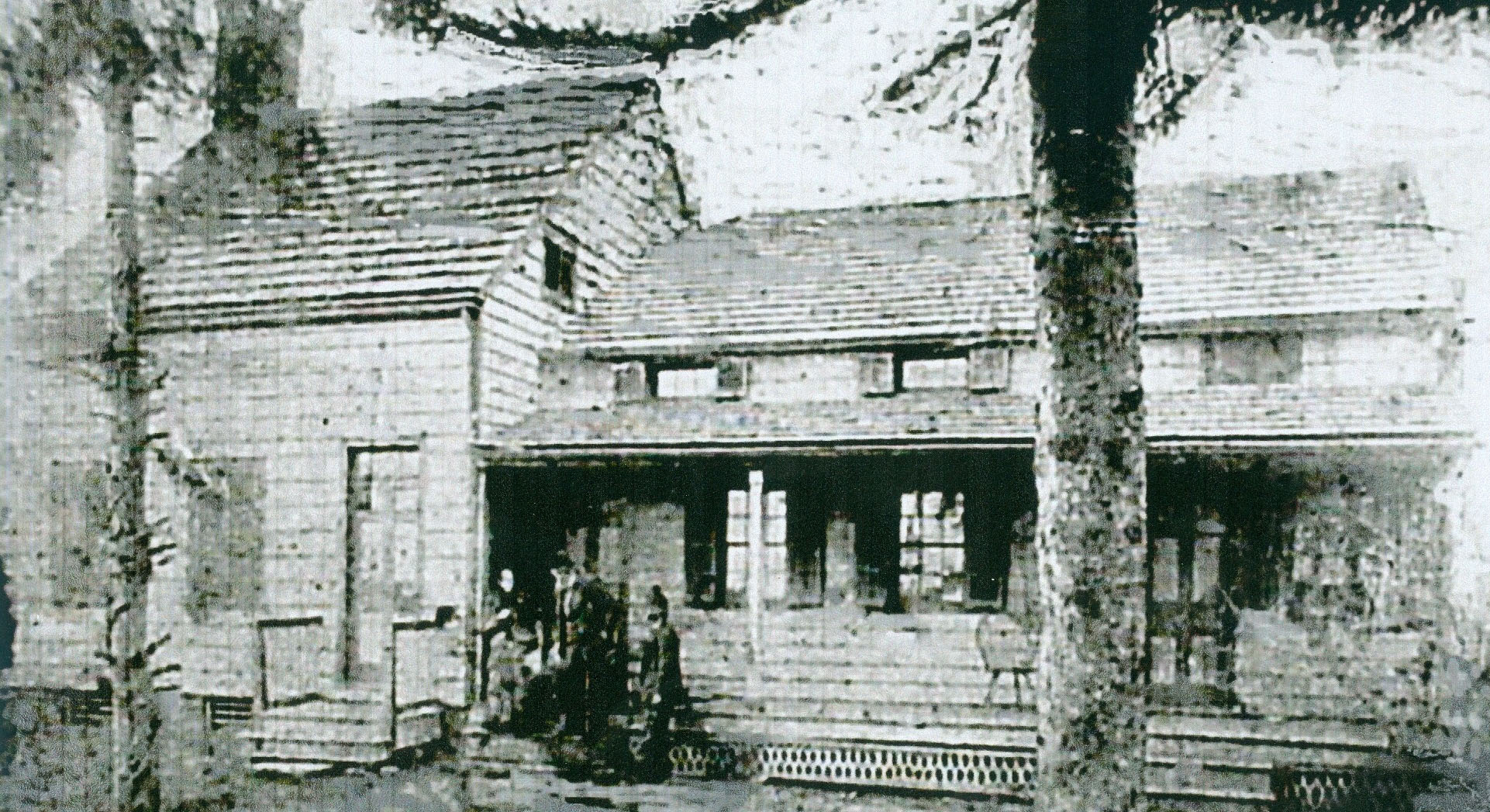 Historic photograph of the Woodruff House on Conant Street in Hillside, New Jersey, as it appeared in the 1880s.