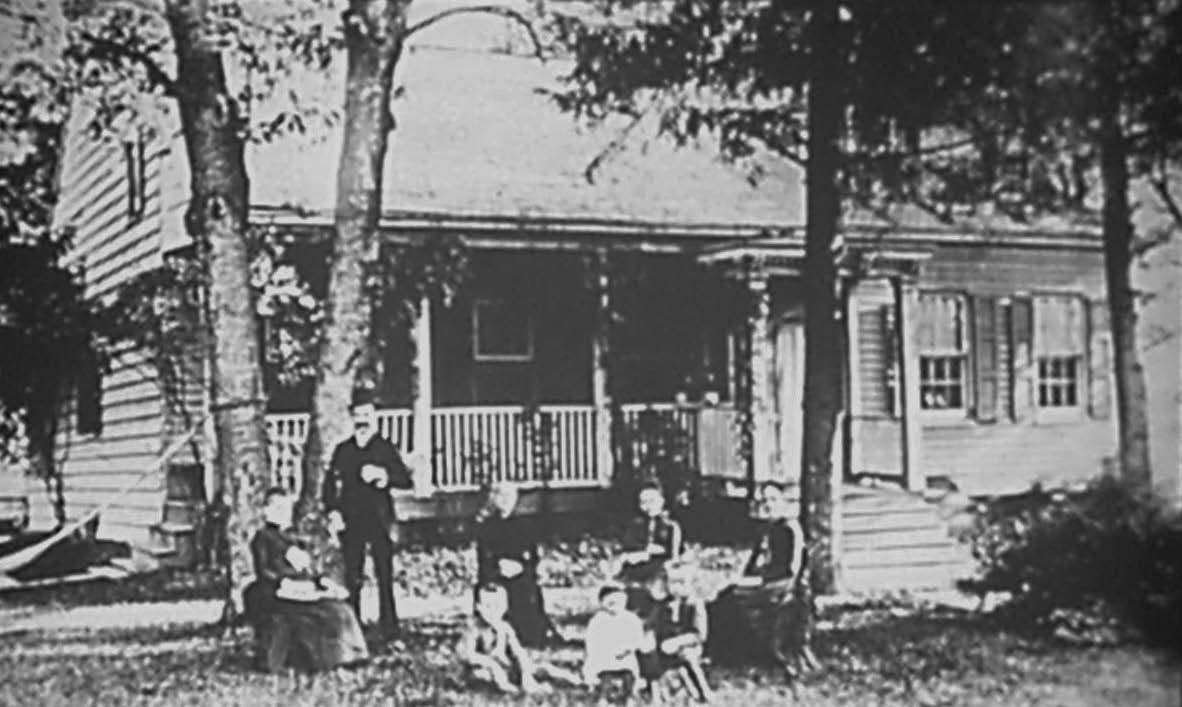 Abraham Clark’s original farm house in Roselle, New Jersey, as it appeared around 1880.