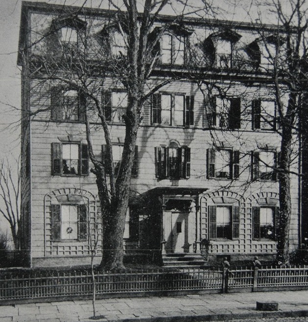 Boudinot Mansion in Elizabeth, New Jersey, shown as the Old Ladies Home at 1073 East Jersey Street.