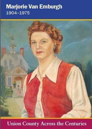 Portrait of artist Marjorie Van Emburgh, founder of the Van Emburgh School of Art in Plainfield, New Jersey.
