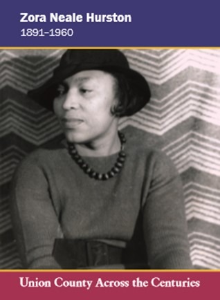 Historic County Card featuring Zora Neale Hurston (1891–1960), author and folklorist who lived in Westfield, New Jersey in the early 1930s