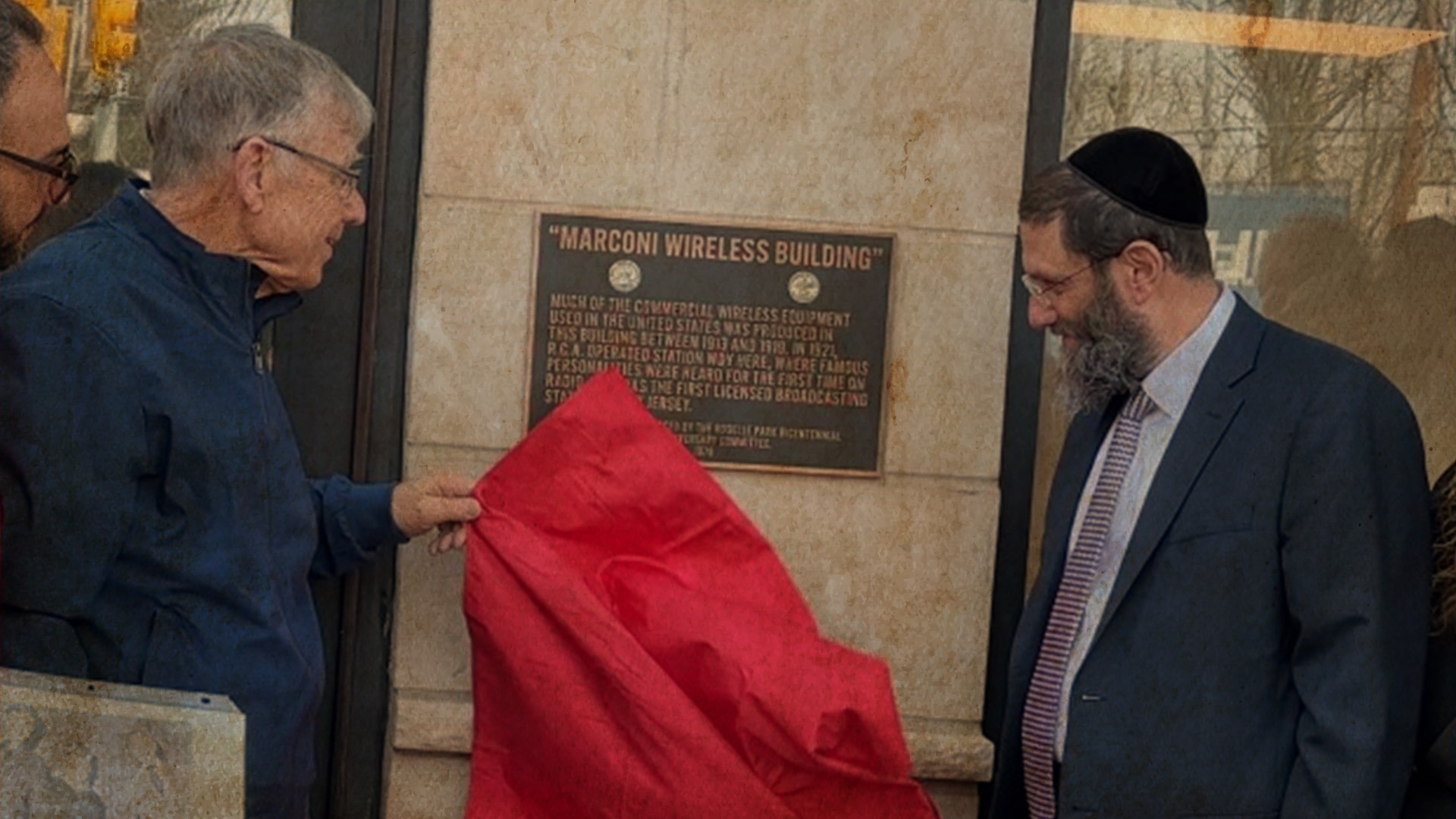 Marconi Wireless Building plaque unveiling featured in UCHS Newsletter Issue 185.